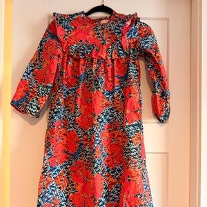 Ulla Johnson Red and Blue Kids Dress